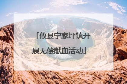 攸县宁家坪镇开展无偿献血活动
