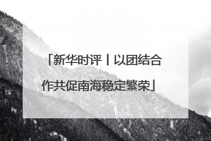 新华时评丨以团结合作共促南海稳定繁荣