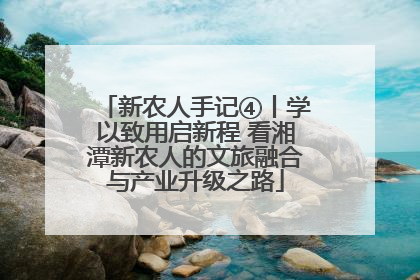 新农人手记④丨学以致用启新程 看湘潭新农人的文旅融合与产业升级之路