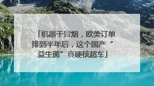 机器干冒烟，欧美订单排到半年后，这个国产“益生菌”真硬核超车
