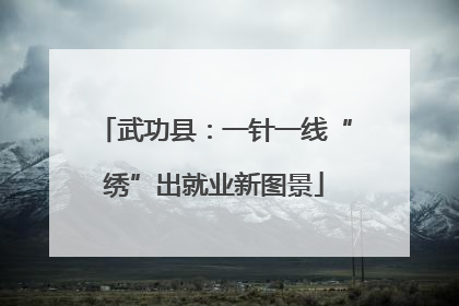 武功县：一针一线“绣”出就业新图景