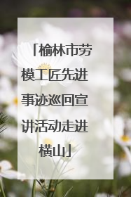 榆林市劳模工匠先进事迹巡回宣讲活动走进横山