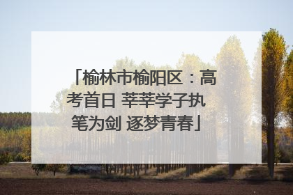 榆林市榆阳区：高考首日 莘莘学子执笔为剑 逐梦青春