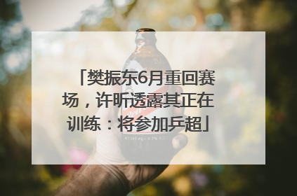 樊振东6月重回赛场，许昕透露其正在训练：将参加乒超