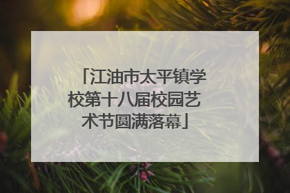 江油市太平镇学校第十八届校园艺术节圆满落幕