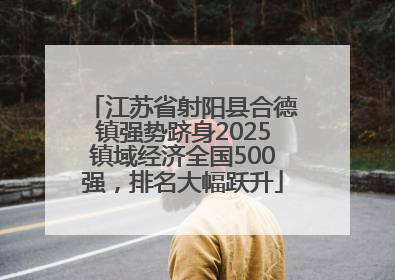 江苏省射阳县合德镇强势跻身2025镇域经济全国500强，排名大幅跃升