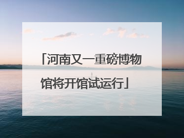 河南又一重磅博物馆将开馆试运行
