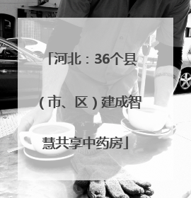 河北：36个县（市、区）建成智慧共享中药房