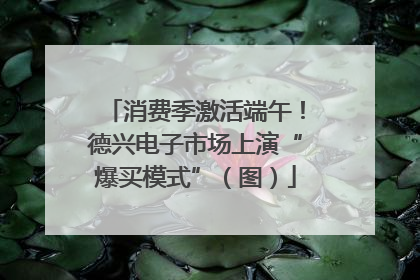 消费季激活端午！德兴电子市场上演“爆买模式”（图）