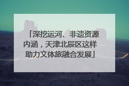 深挖运河、非遗资源内涵，天津北辰区这样助力文体旅融合发展