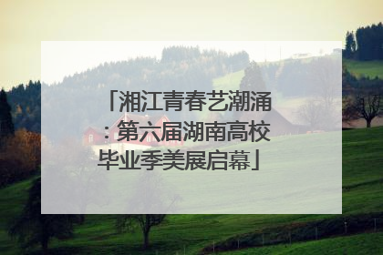 湘江青春艺潮涌：第六届湖南高校毕业季美展启幕