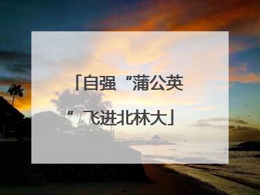自强“蒲公英”飞进北林大