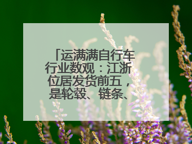 运满满自行车行业数观：江浙位居发货前五，是轮毂、链条、头盔制造中心