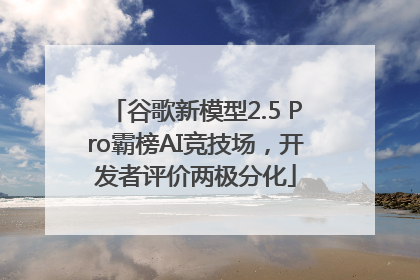 谷歌新模型2.5 Pro霸榜AI竞技场，开发者评价两极分化