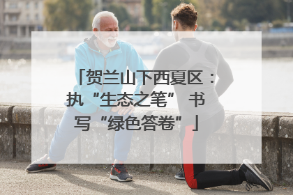 贺兰山下西夏区：执“生态之笔” 书写“绿色答卷”