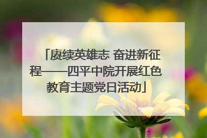 赓续英雄志 奋进新征程——四平中院开展红色教育主题党日活动