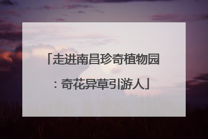 走进南昌珍奇植物园：奇花异草引游人