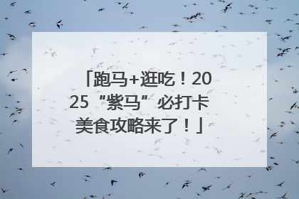 跑马+逛吃！2025“紫马”必打卡美食攻略来了！