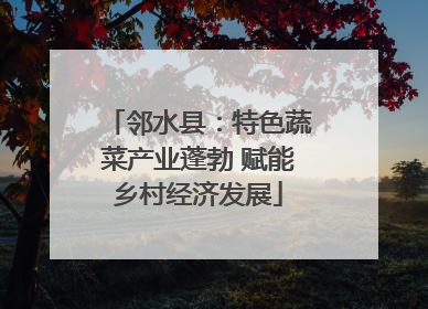 邻水县：特色蔬菜产业蓬勃 赋能乡村经济发展