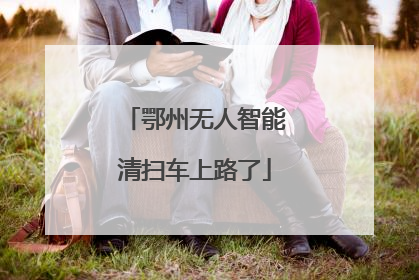 鄂州无人智能清扫车上路了