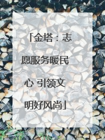 金塔：志愿服务暖民心 引领文明好风尚