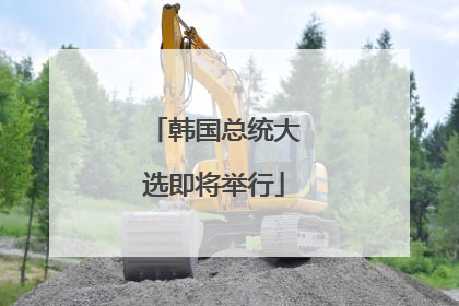 韩国总统大选即将举行