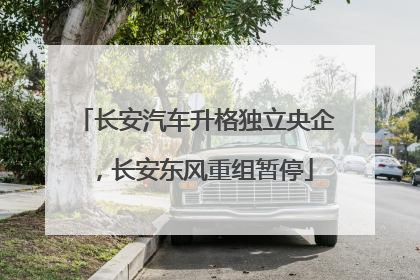 长安汽车升格独立央企，长安东风重组暂停