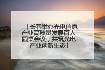 长春举办光电信息产业高质量发展百人圆桌会议，共筑光电产业创新生态