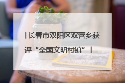 长春市双阳区双营乡获评“全国文明村镇”