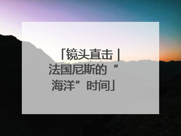 镜头直击｜法国尼斯的“海洋”时间