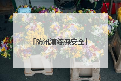 防汛演练保安全