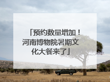 预约数量增加！河南博物院暑期文化大餐来了