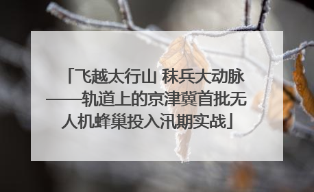 飞越太行山 秣兵大动脉——轨道上的京津冀首批无人机蜂巢投入汛期实战