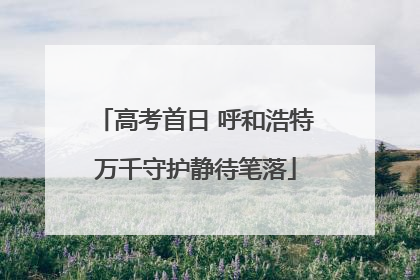 高考首日 呼和浩特万千守护静待笔落