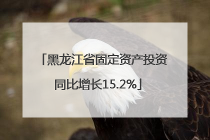 黑龙江省固定资产投资同比增长15.2%