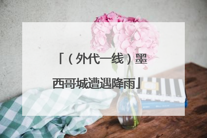 （外代一线）墨西哥城遭遇降雨