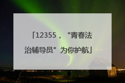 12355，“青春法治辅导员”为你护航