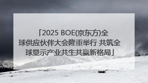 2025 BOE(京东方)全球供应伙伴大会隆重举行 共筑全球显示产业共生共赢新格局