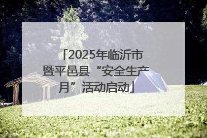 2025年临沂市暨平邑县“安全生产月”活动启动