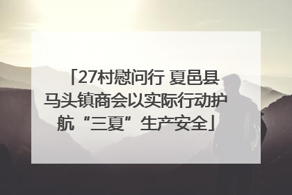 27村慰问行 夏邑县马头镇商会以实际行动护航“三夏”生产安全