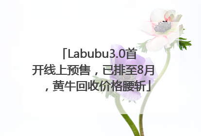 Labubu3.0首开线上预售，已排至8月，黄牛回收价格腰斩
